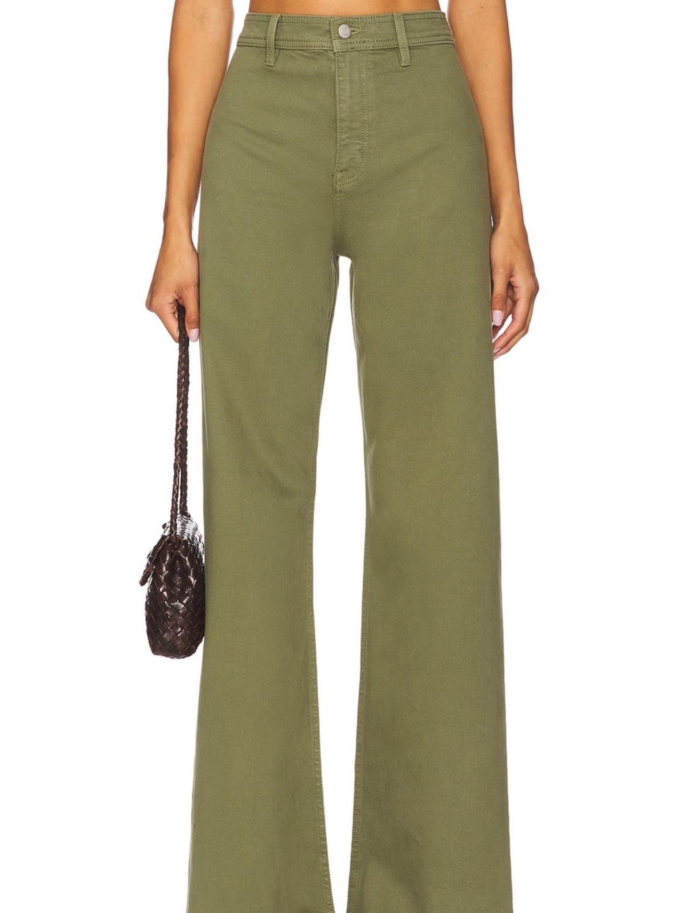 Pistola Penny High Rise Wide Leg Jeans Meadow Green NWT Size 30